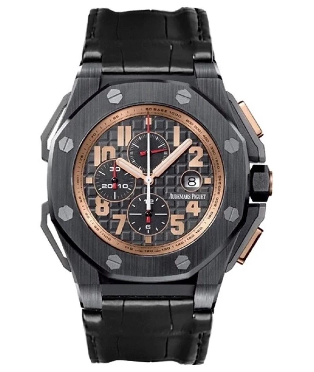 Audemars Piguet Черные часы из розового золота, фото 8