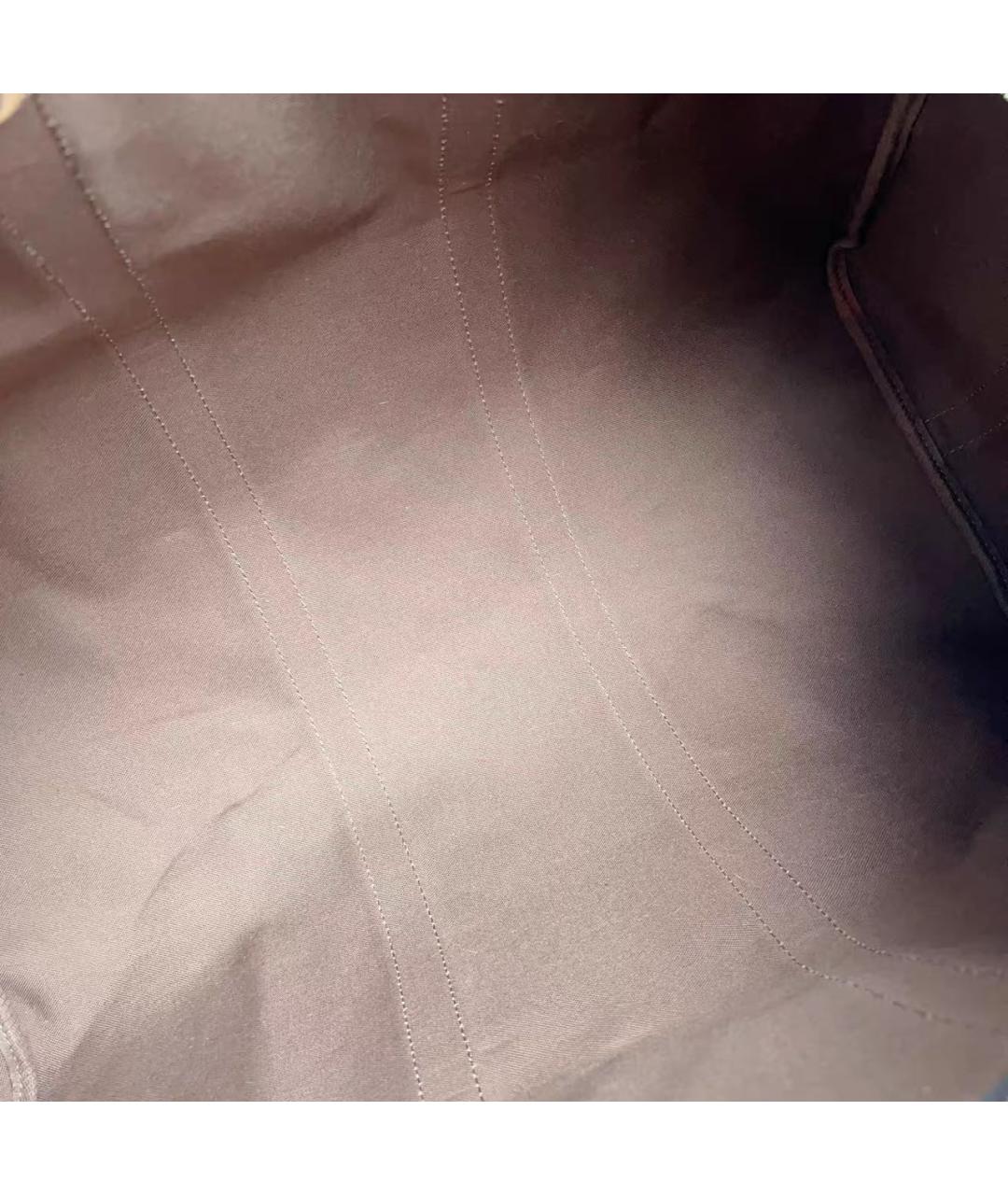 LOUIS VUITTON Коричневая кожаная дорожная/спортивная сумка, фото 8