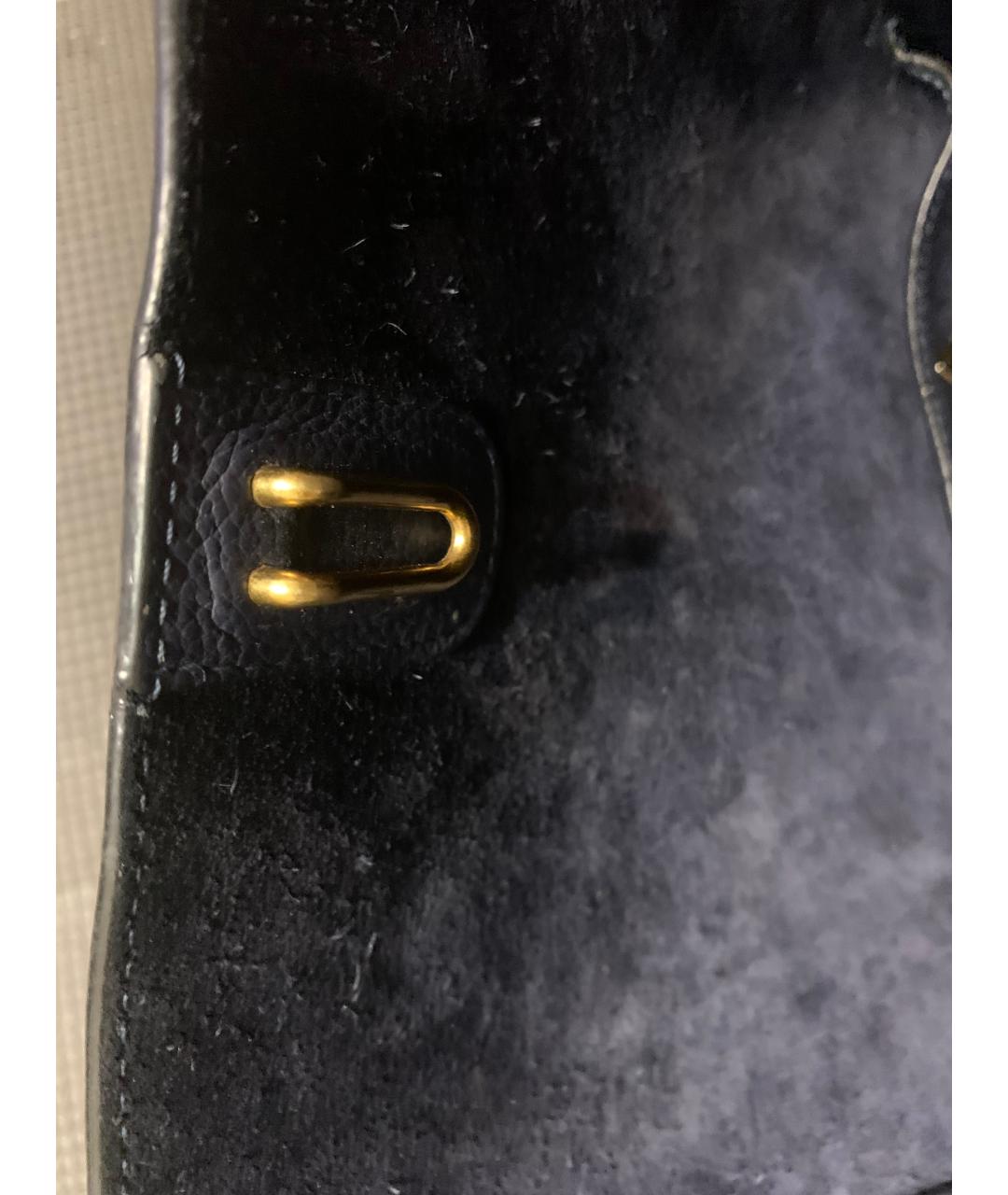 CELINE Синяя кожаная сумка тоут, фото 3