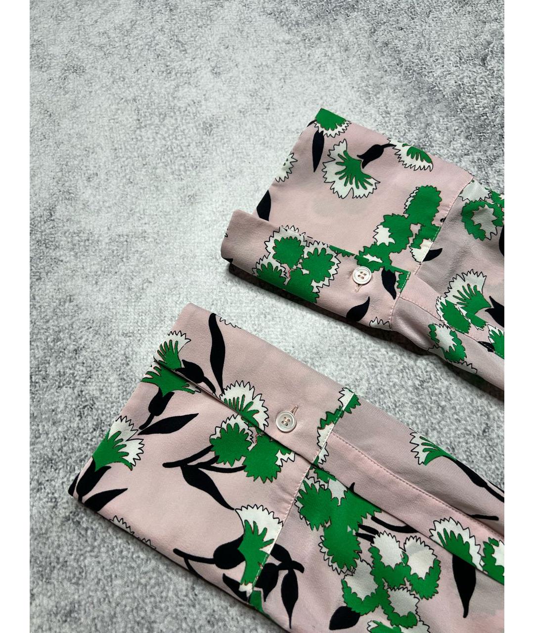 MARNI Мульти шелковая блузы, фото 8