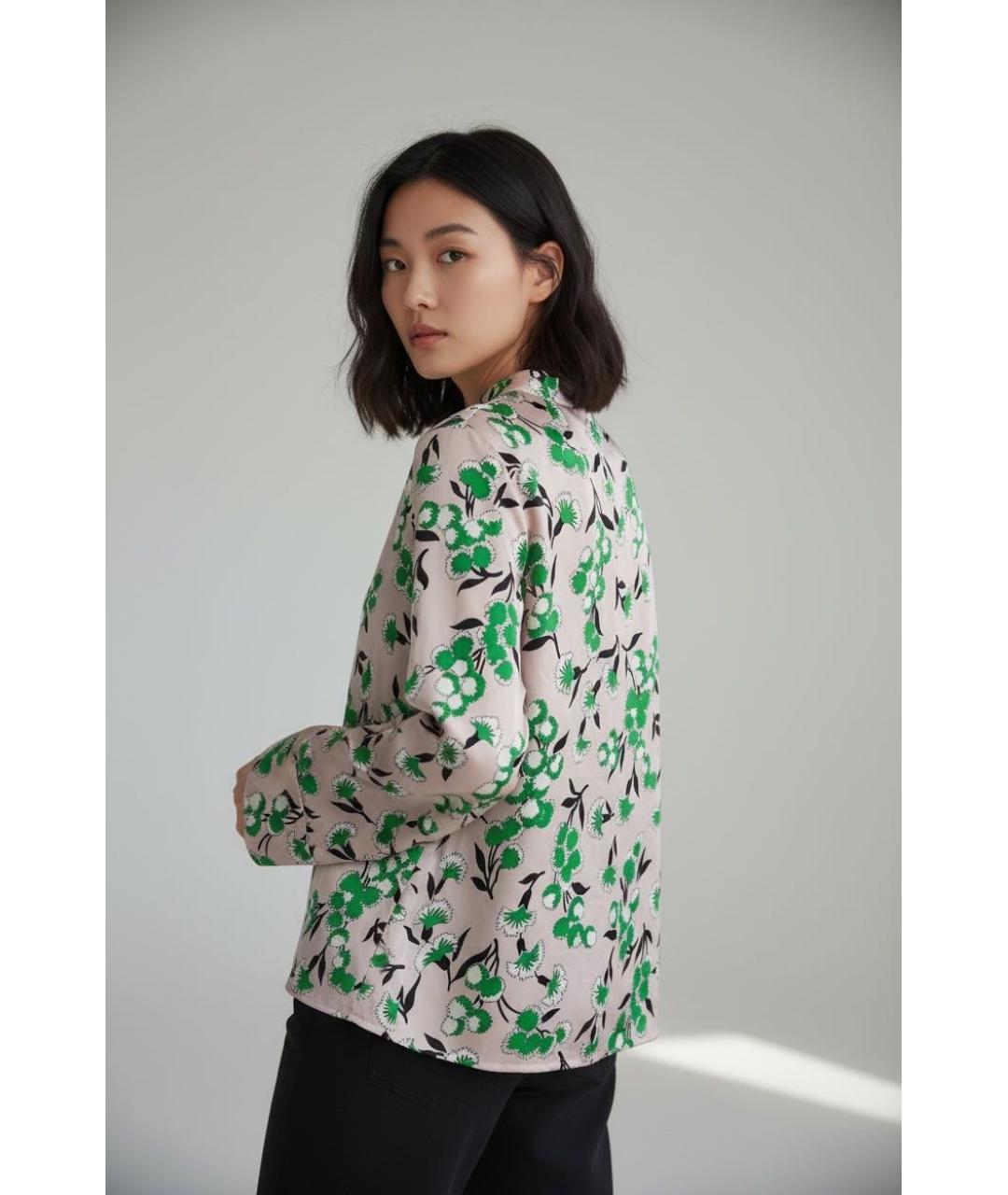 MARNI Мульти шелковая блузы, фото 2