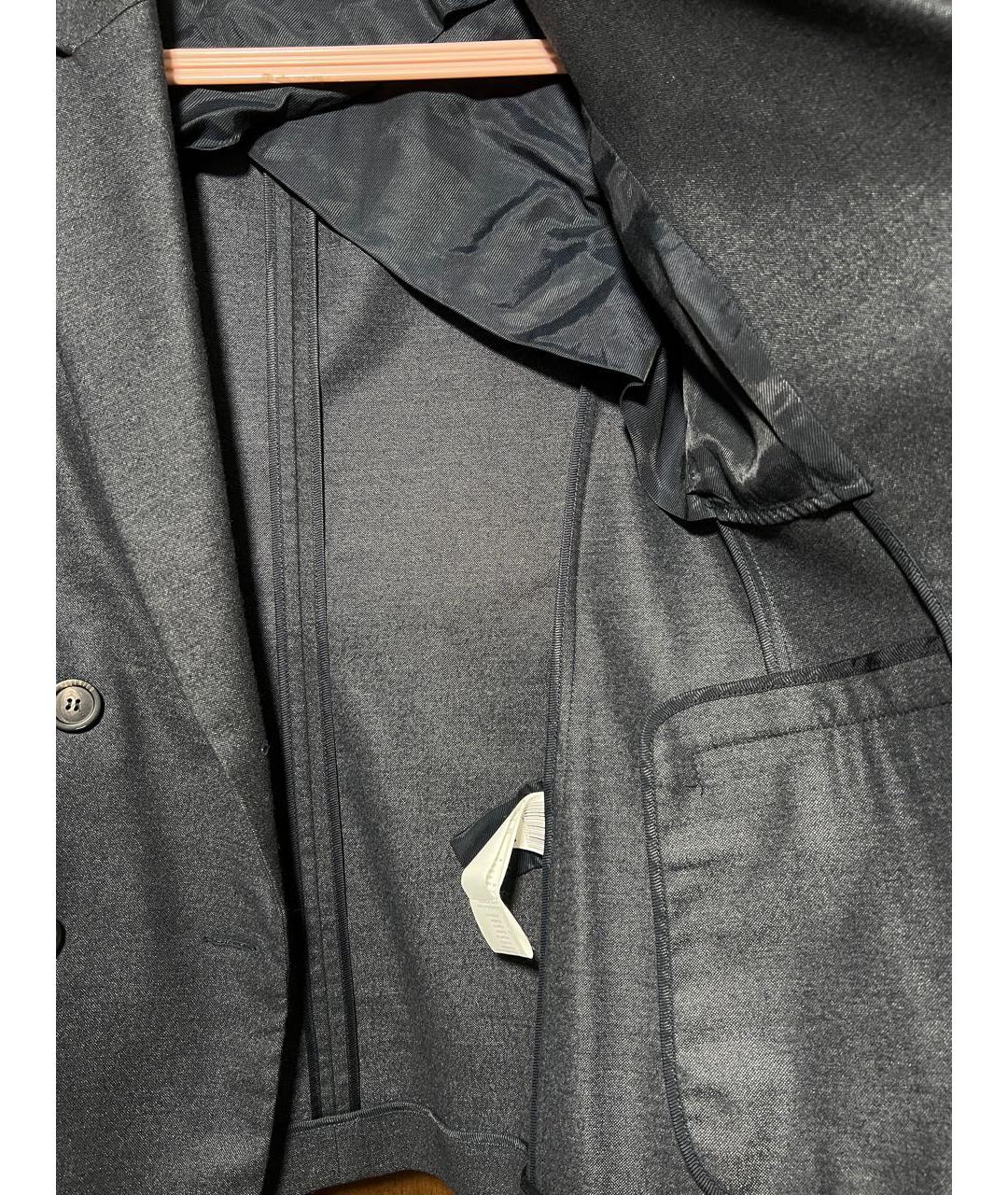 DOLCE&GABBANA Антрацитовый шерстяной жакет/пиджак, фото 5