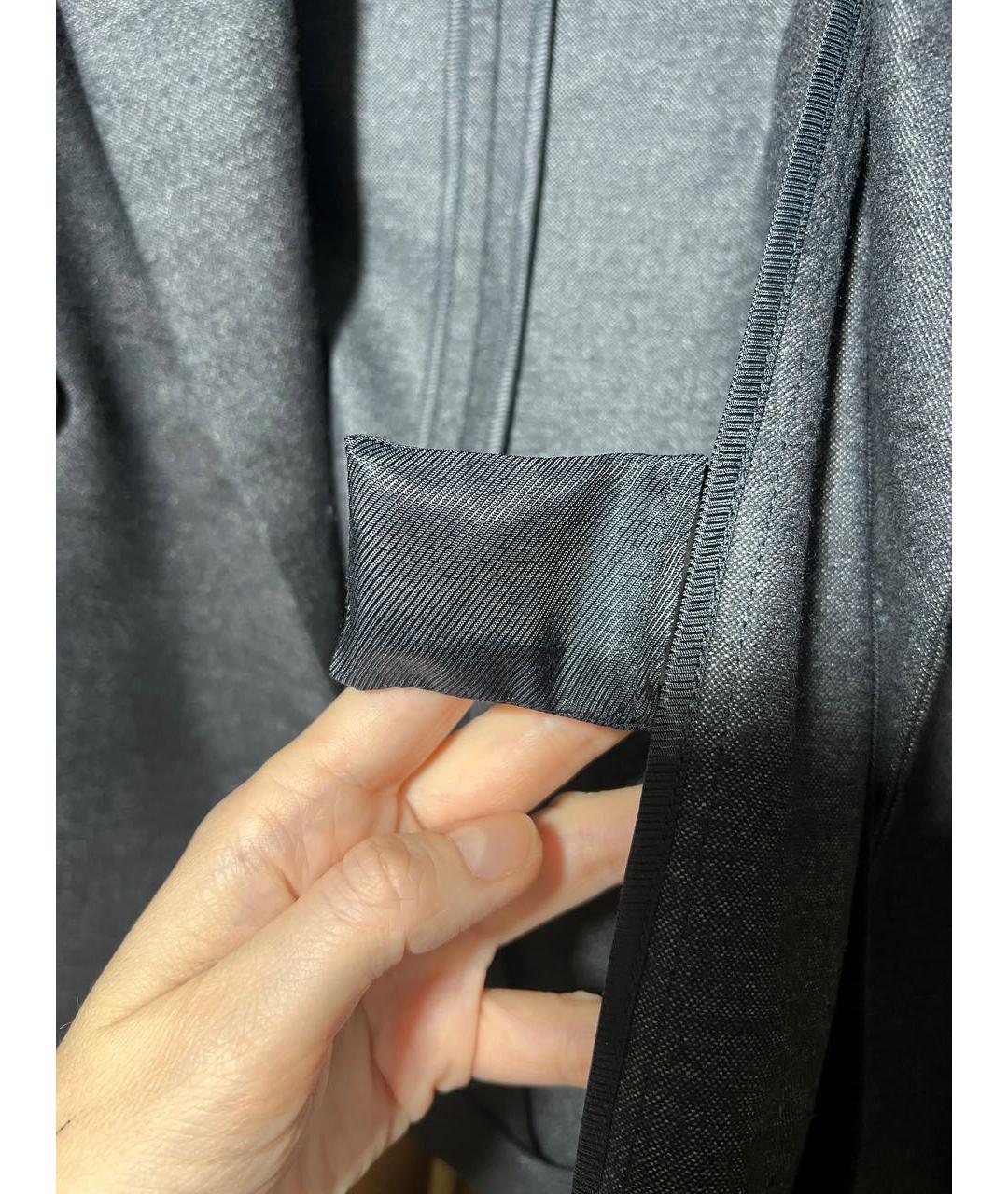 DOLCE&GABBANA Антрацитовый шерстяной жакет/пиджак, фото 8
