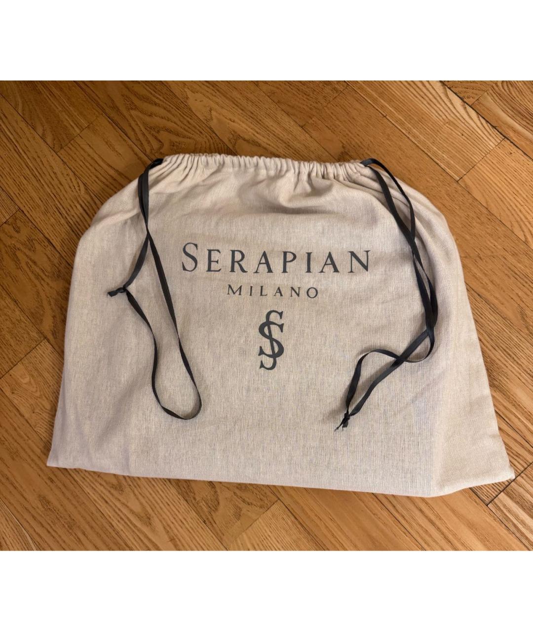 SERAPIAN Коричневая кожаная папка для документов, фото 8