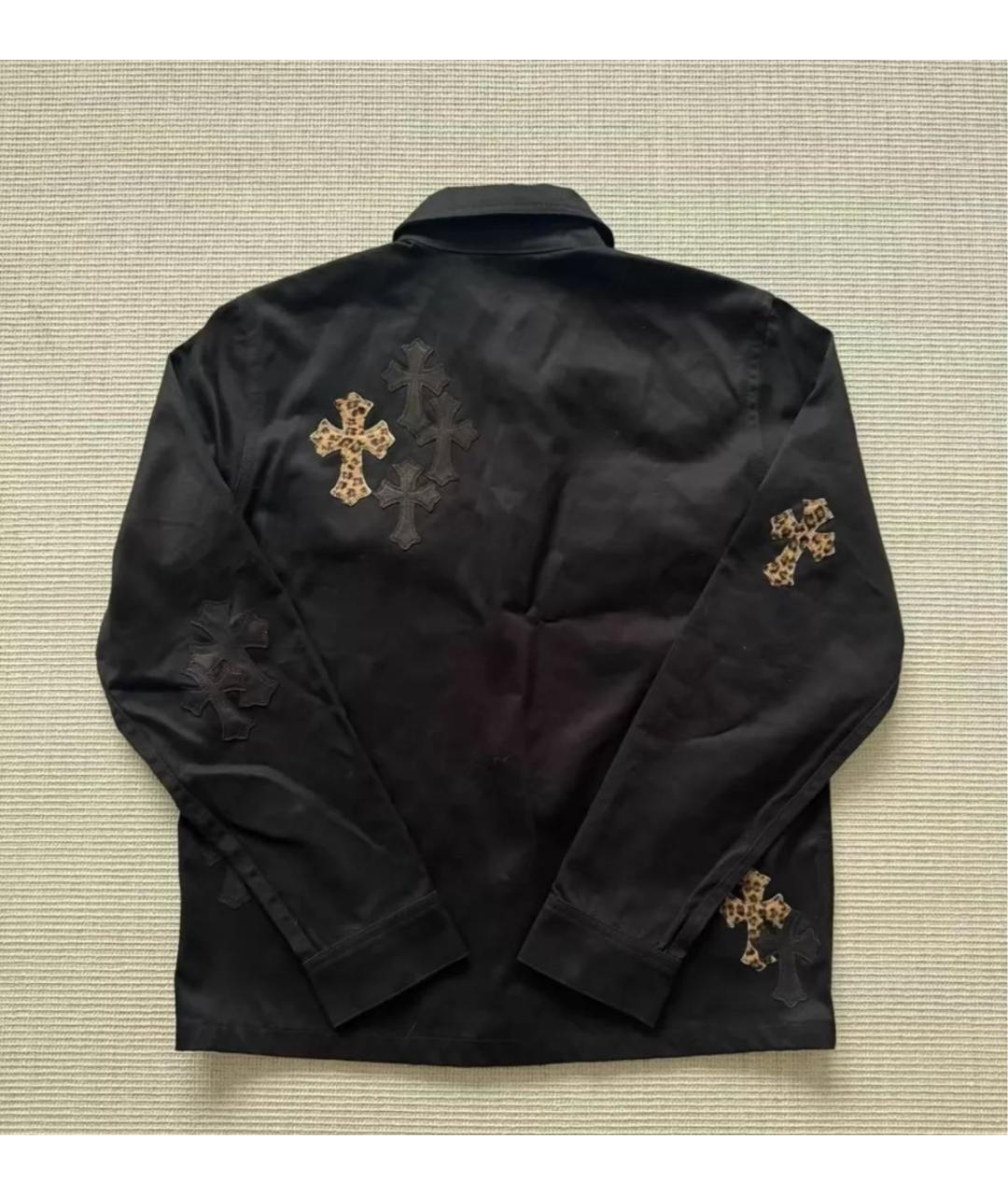 CHROME HEARTS Черная кэжуал рубашка, фото 2