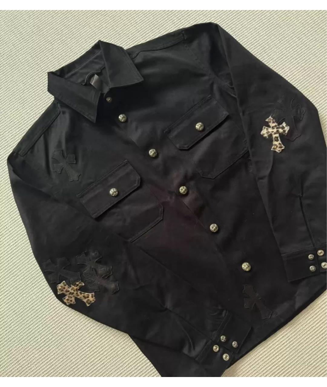 CHROME HEARTS Черная кэжуал рубашка, фото 3