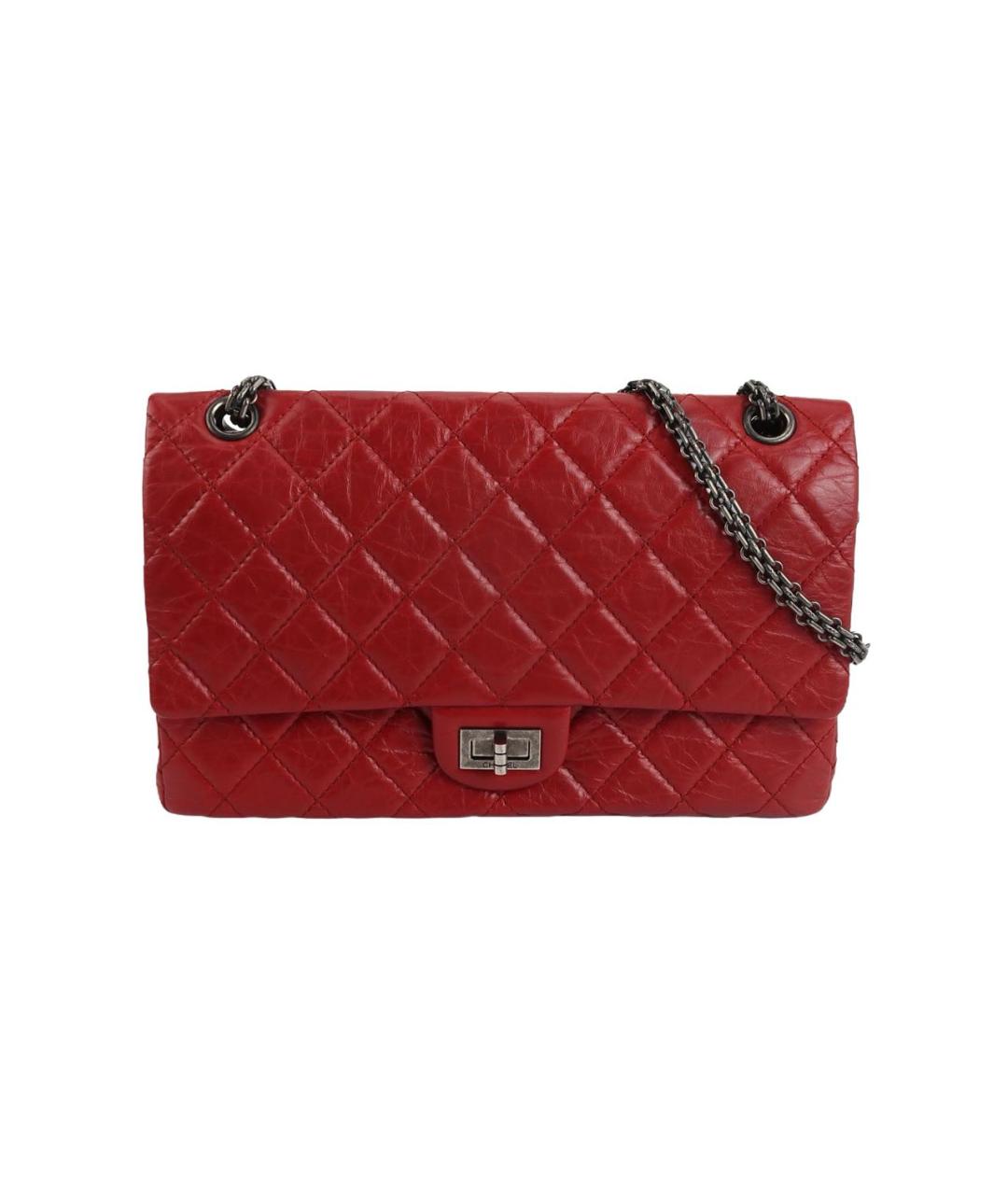 CHANEL Красная кожаная сумка через плечо, фото 1