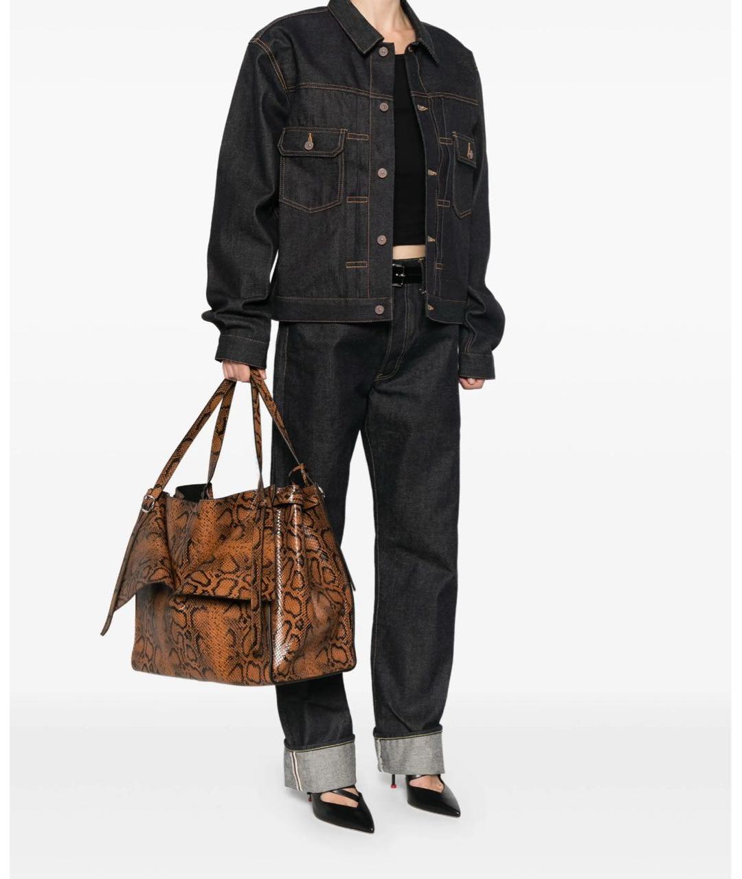 COPERNI Коричневая кожаная сумка тоут, фото 5