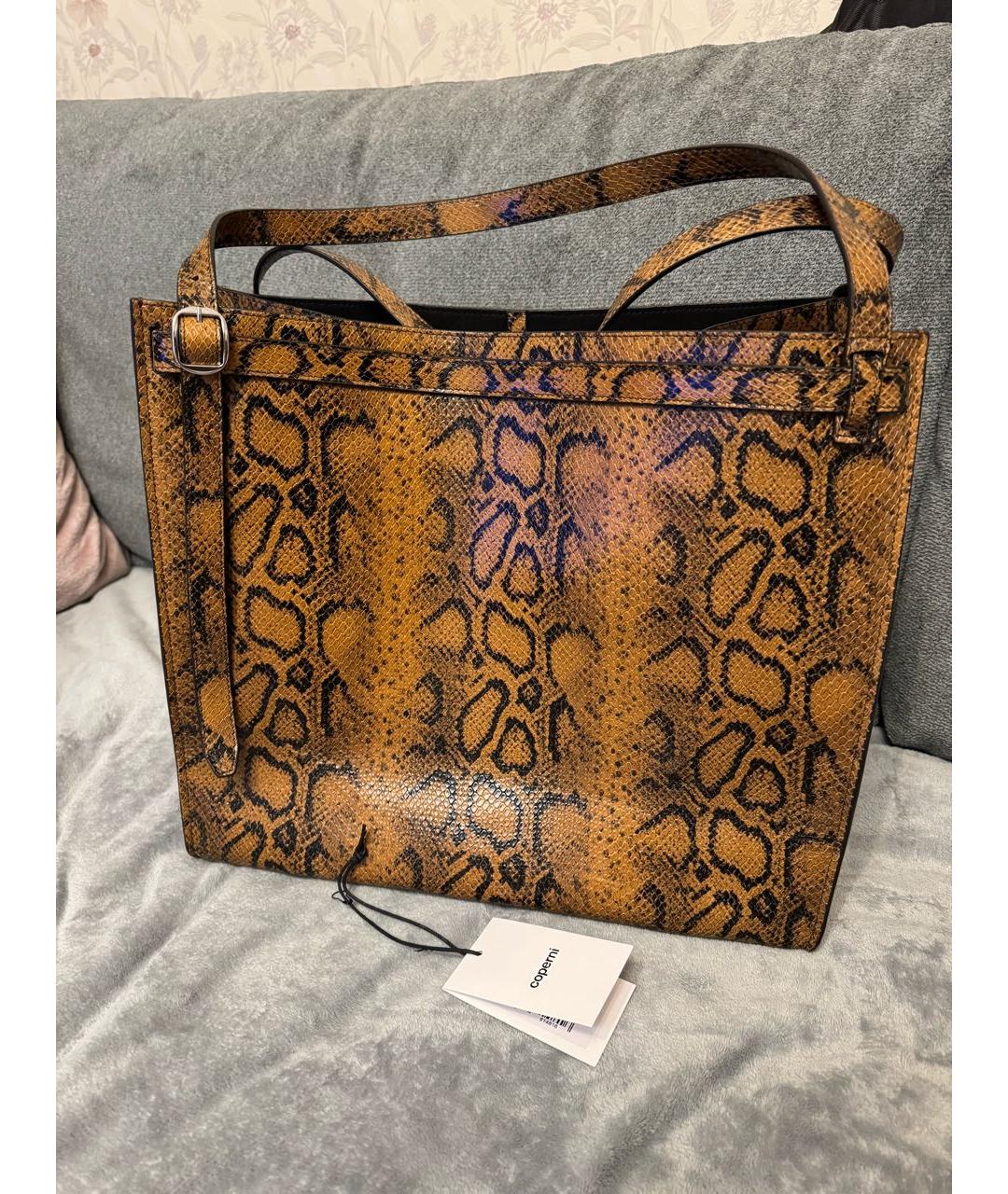 COPERNI Коричневая кожаная сумка тоут, фото 7