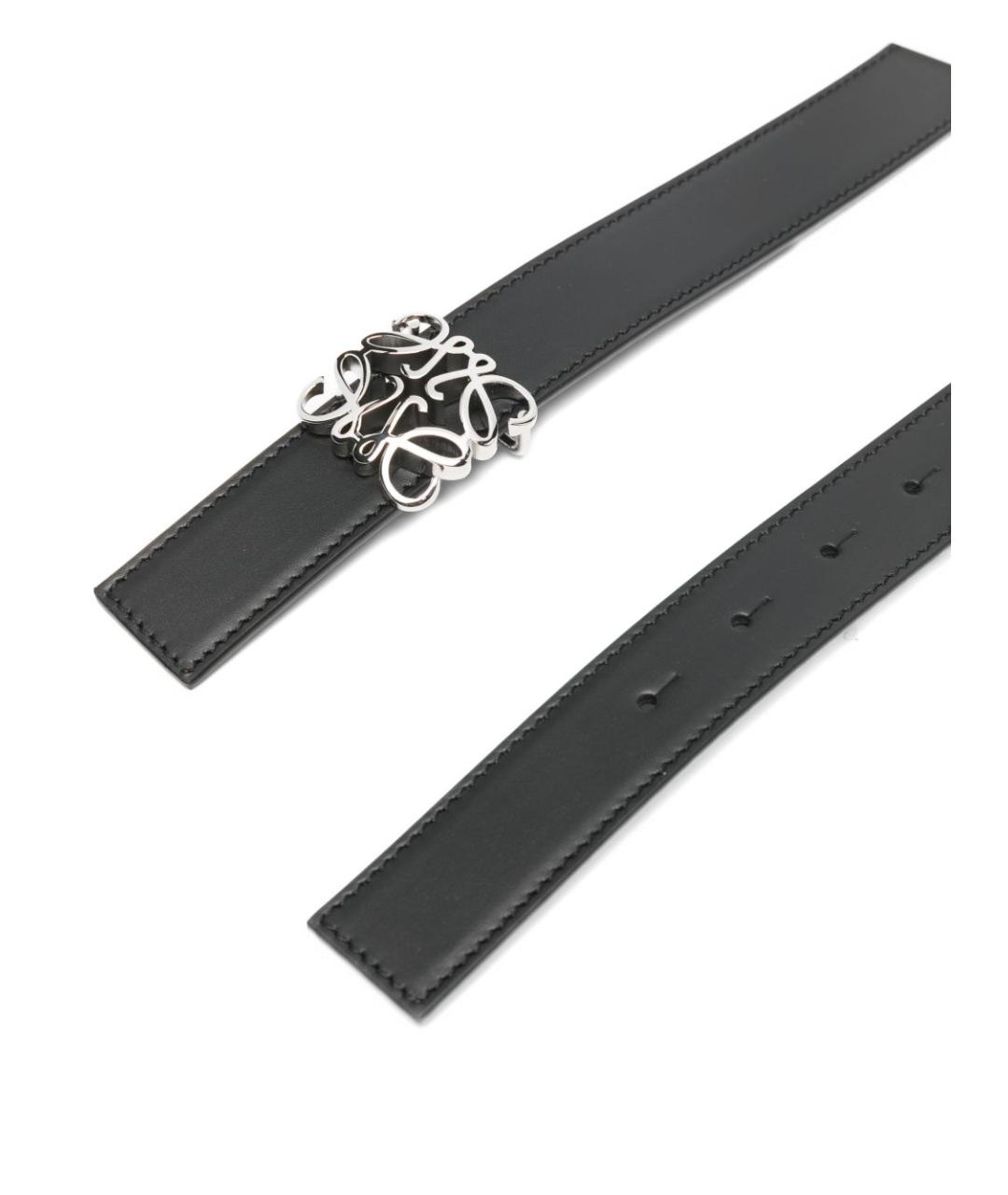 LOEWE Черный кожаный ремень, фото 3