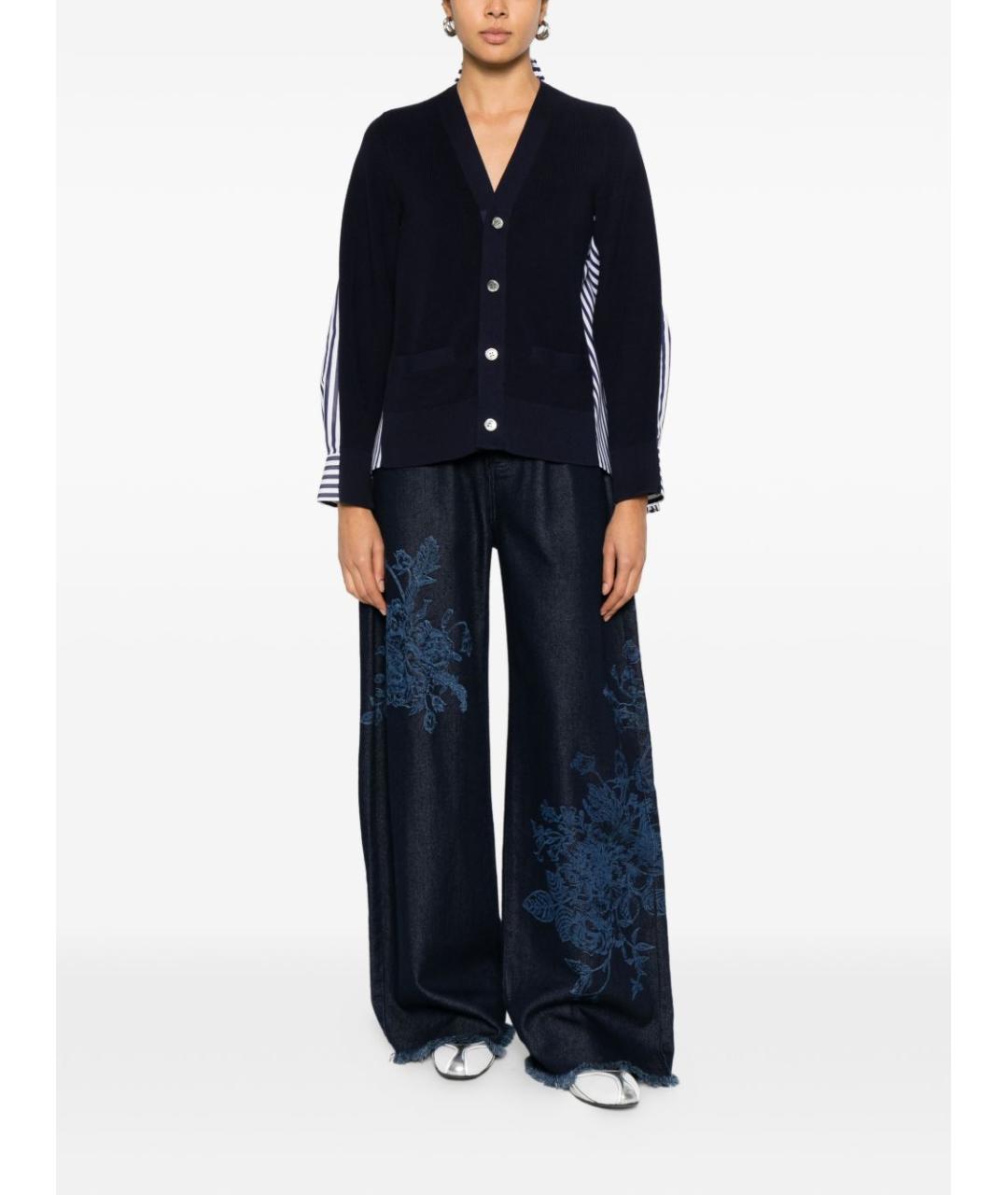 SACAI Синий хлопковый кардиган, фото 2