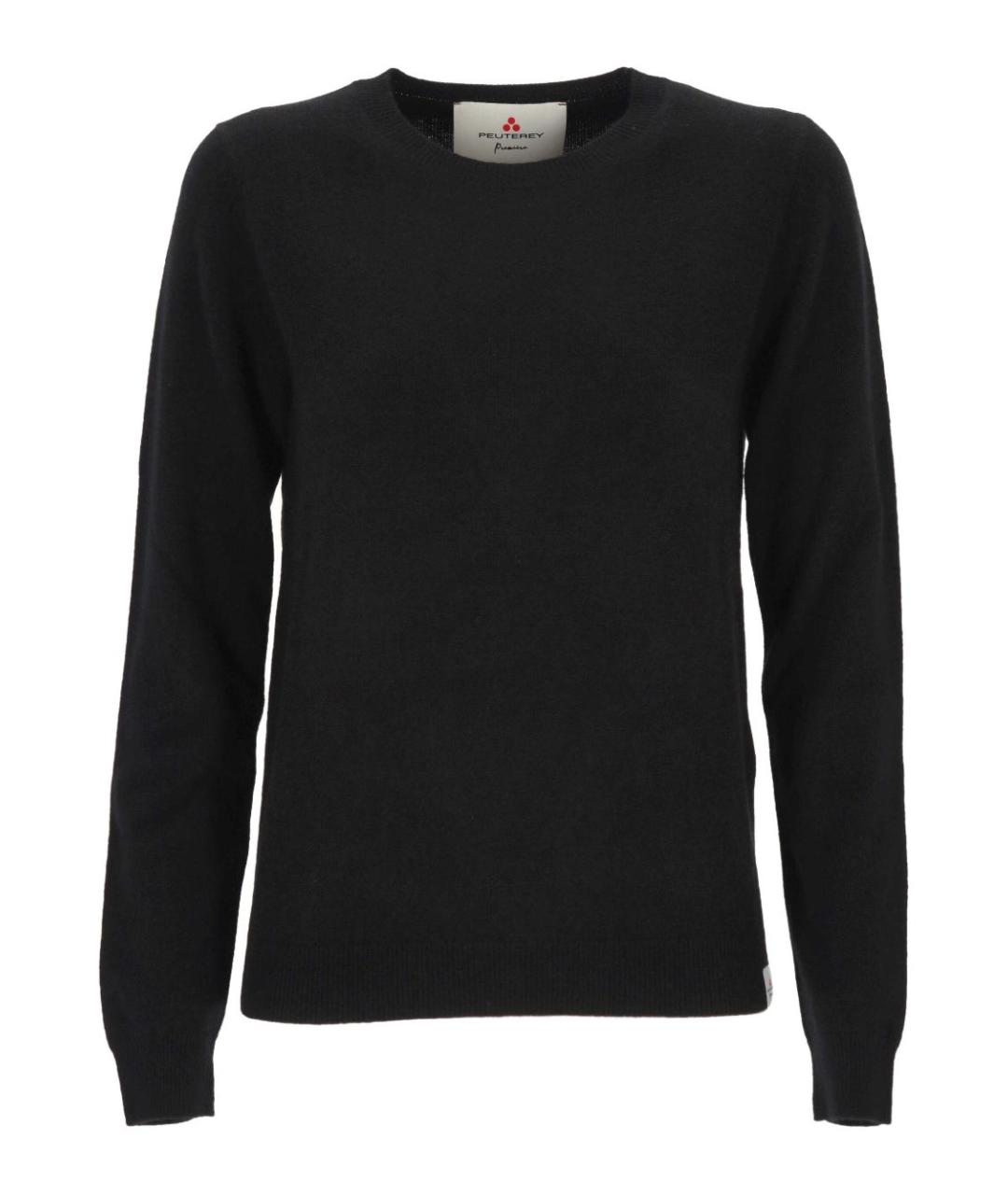 PEUTEREY Черный кашемировый джемпер / свитер, фото 1