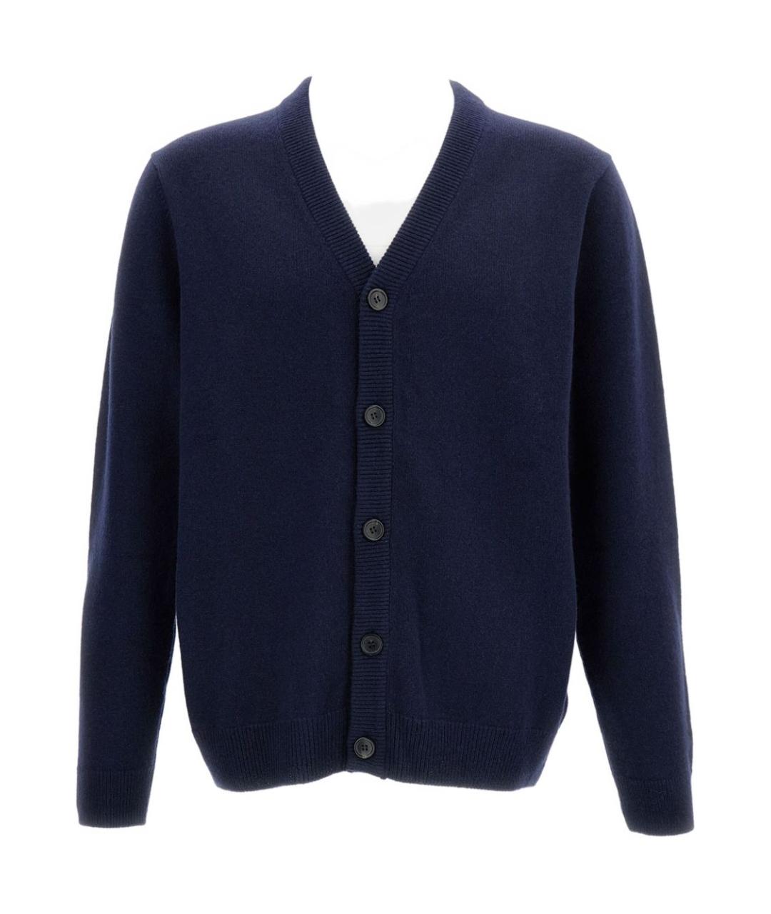 PAUL SMITH Синий шерстяной кардиган, фото 1