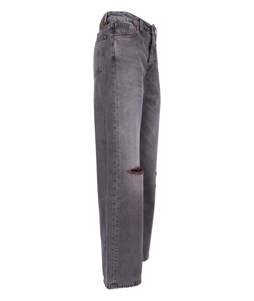 OUR LEGACY Серые хлопковые джинсы клеш, фото 3