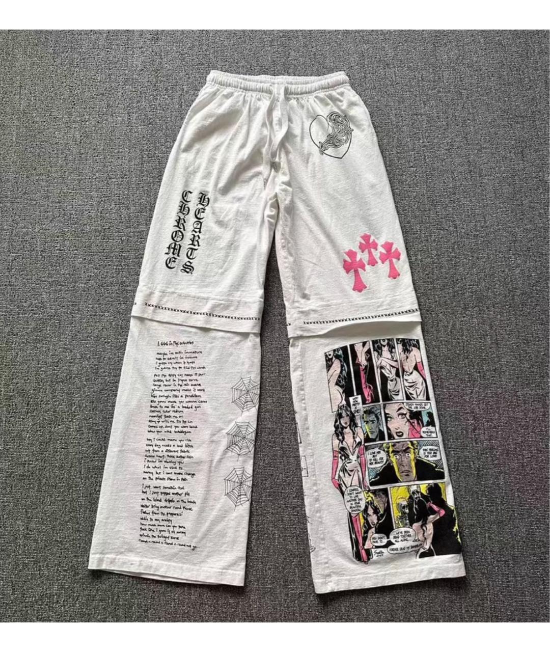 CHROME HEARTS Мульти хлопковые повседневные брюки, фото 4