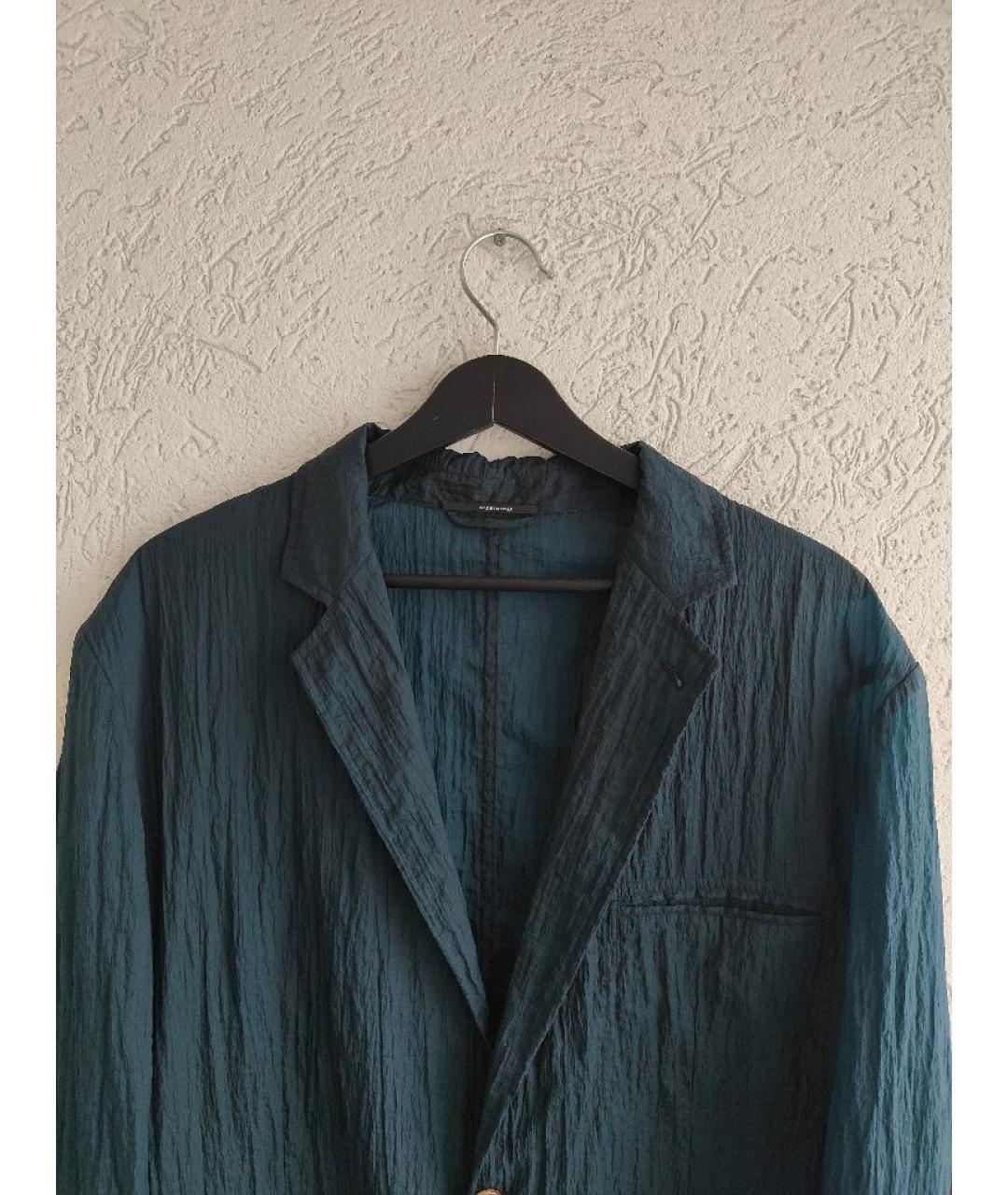 HERMES Синий полиамидовый пиджак, фото 3