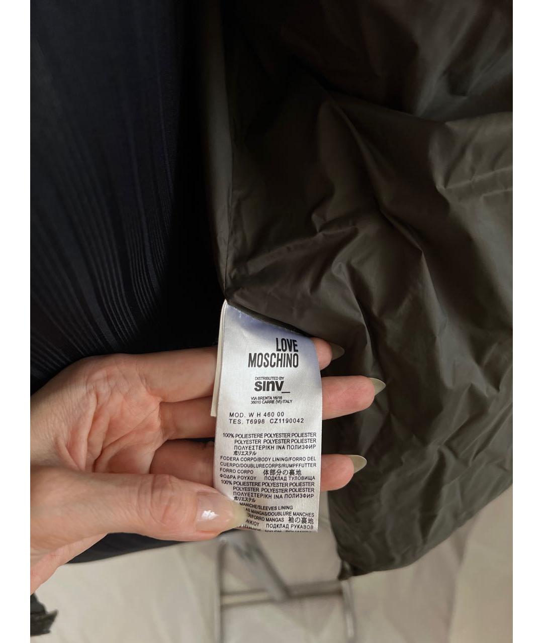 LOVE MOSCHINO Мульти полиэстеровый пуховик, фото 3