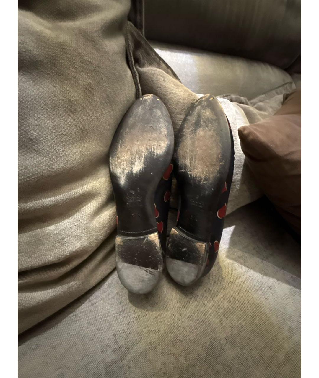 GUCCI Темно-синие лоферы, фото 5