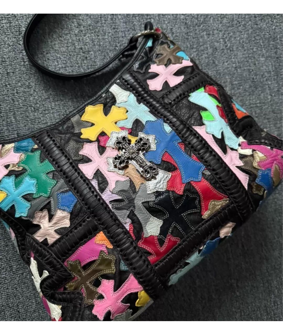 CHROME HEARTS Мульти кожаная сумка на плечо, фото 3