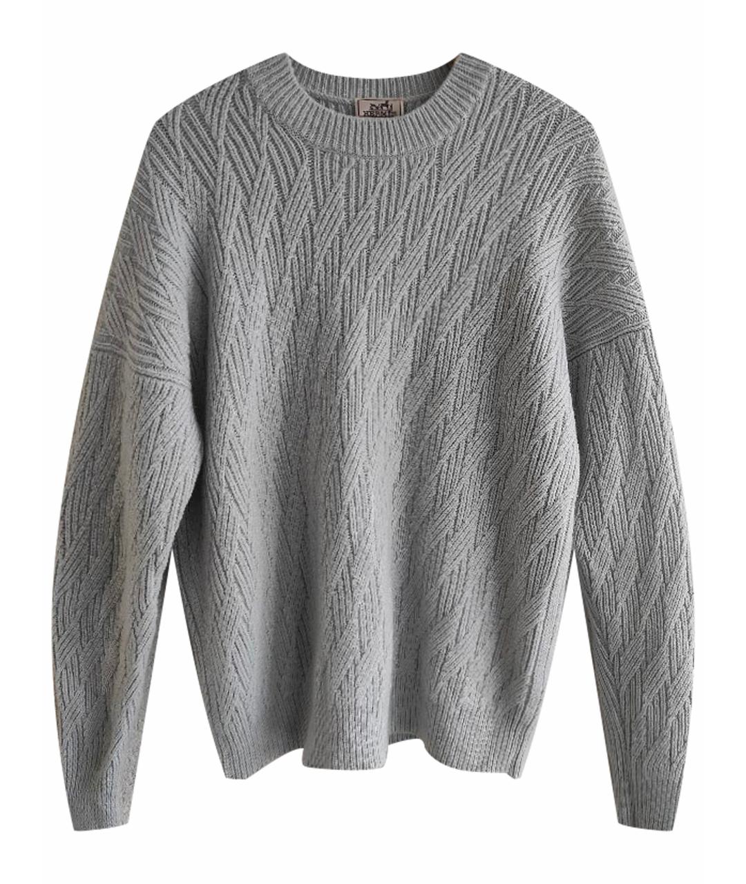 HERMES Голубой кашемировый джемпер / свитер, фото 1