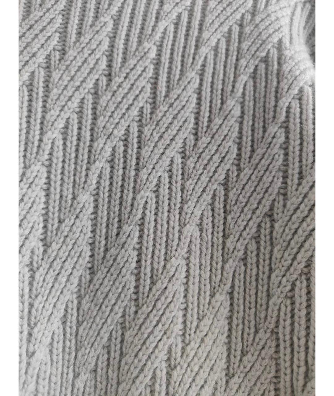 HERMES Голубой кашемировый джемпер / свитер, фото 6