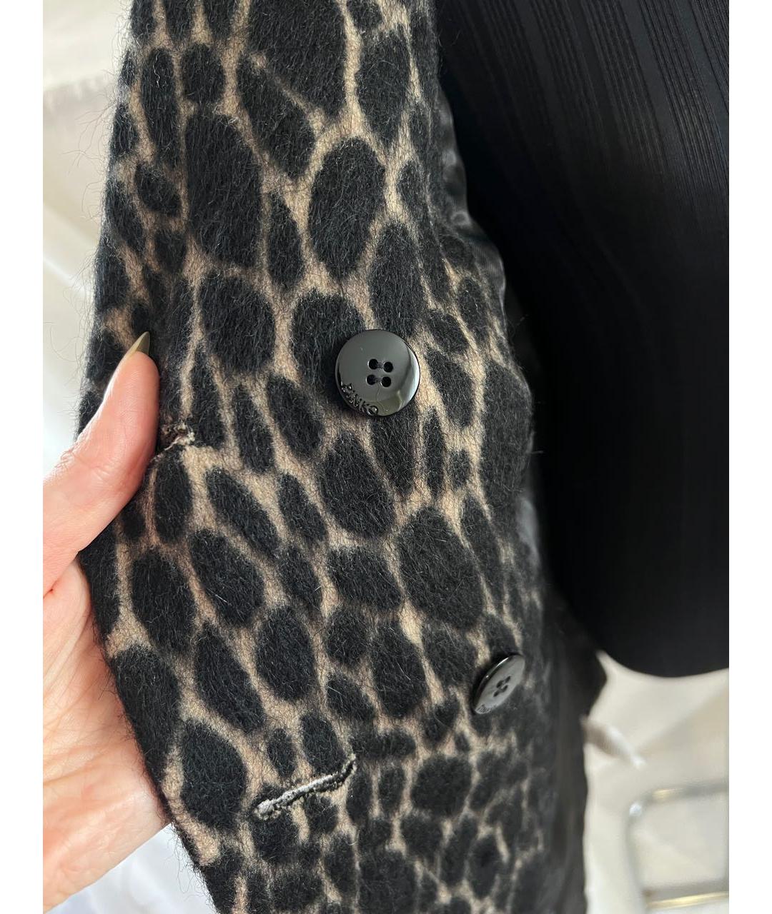 PINKO Мульти шерстяное пальто, фото 5