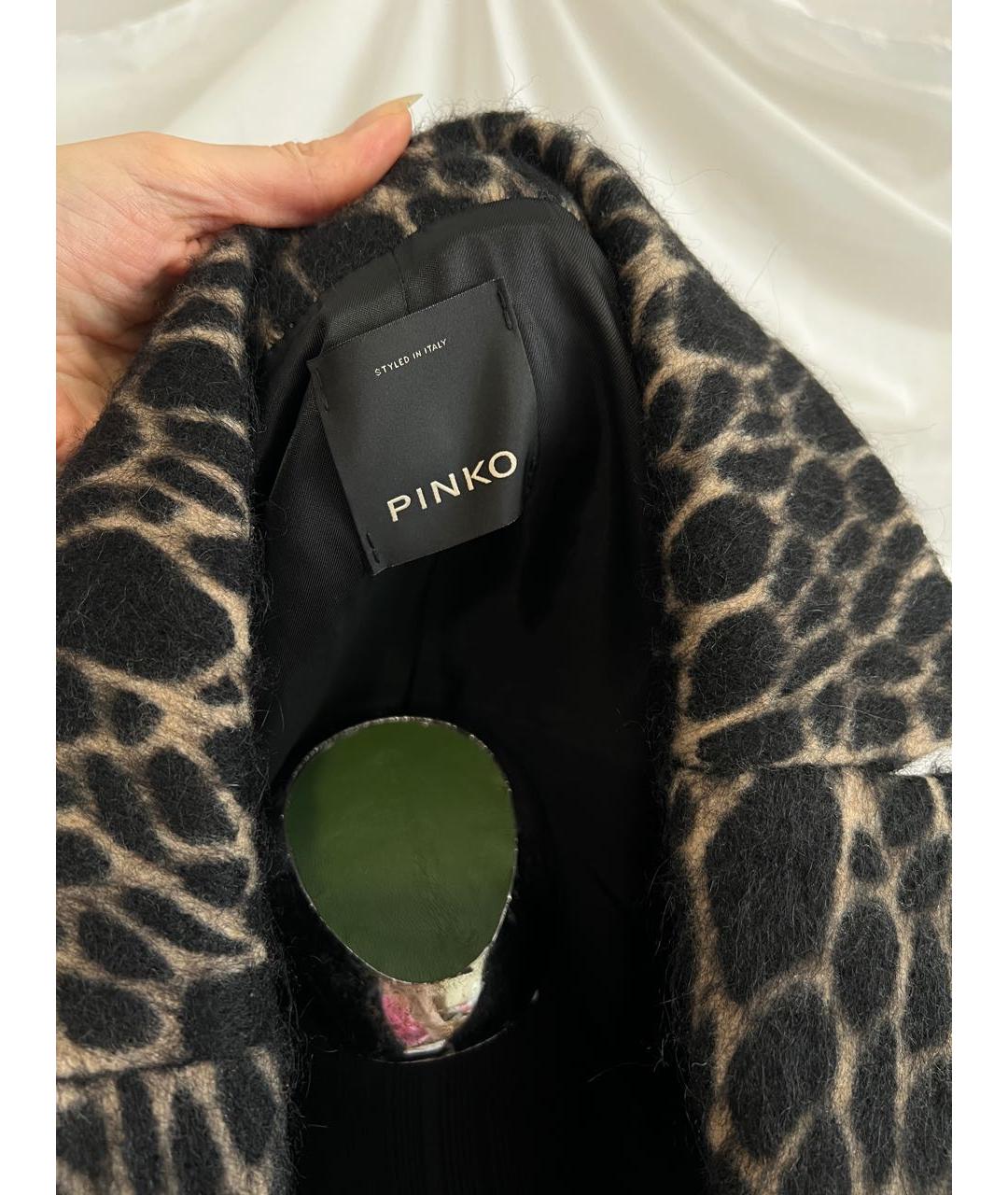 PINKO Мульти шерстяное пальто, фото 8