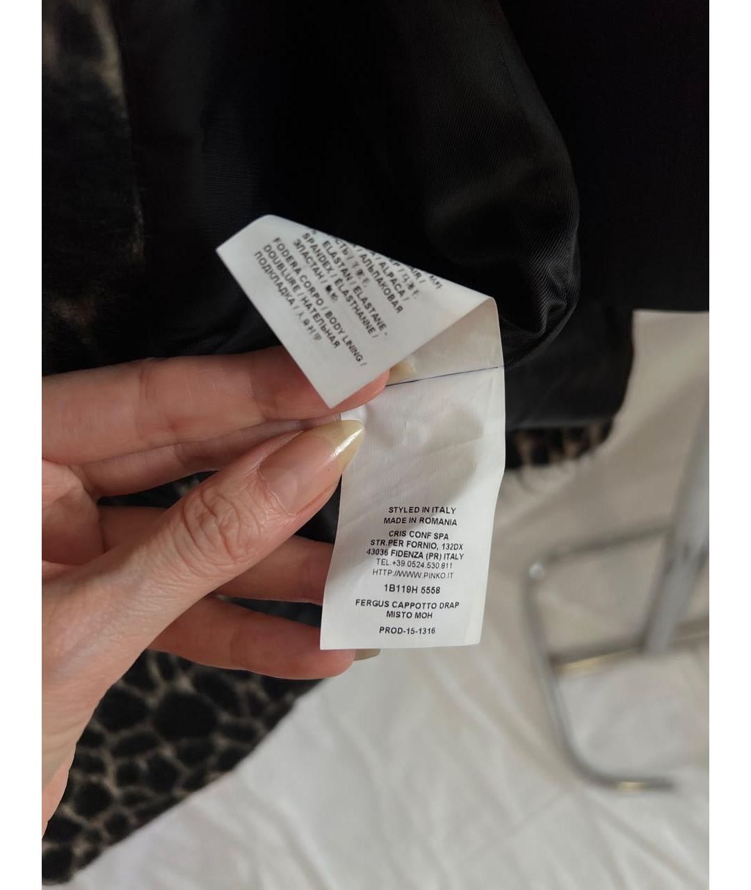 PINKO Мульти шерстяное пальто, фото 7