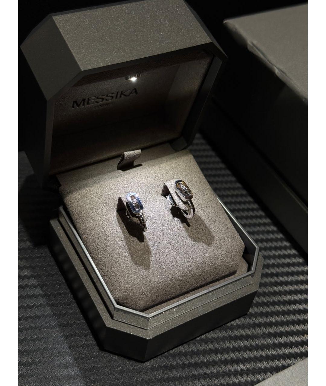 MESSIKA Серебряные серьги из белого золота, фото 4