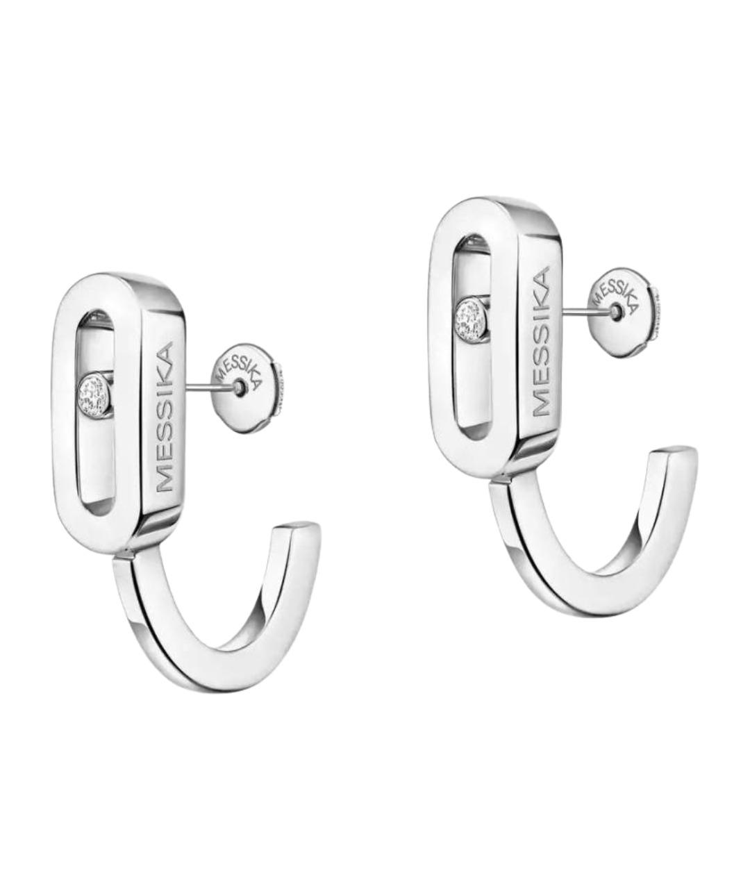 MESSIKA Серебряные серьги из белого золота, фото 1