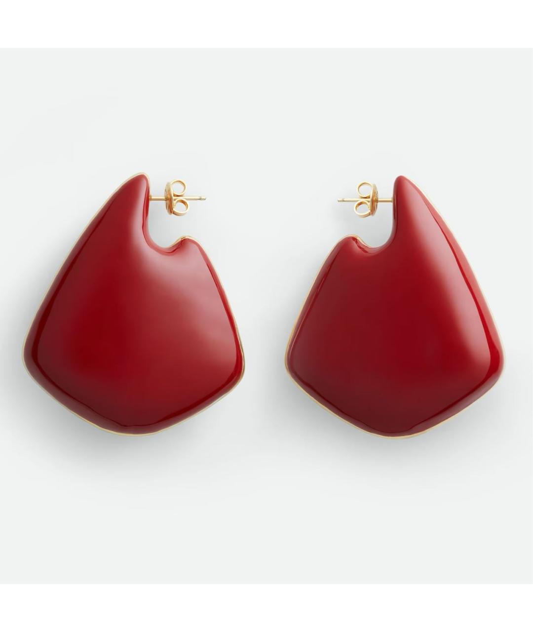 BOTTEGA VENETA Красные серебряные серьги, фото 5