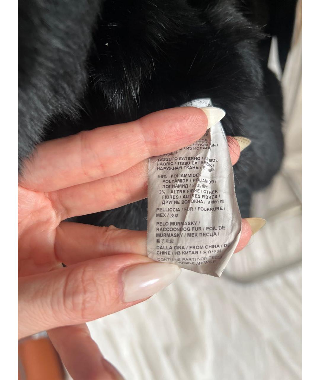 PINKO Черная полиэстеровая парка, фото 7