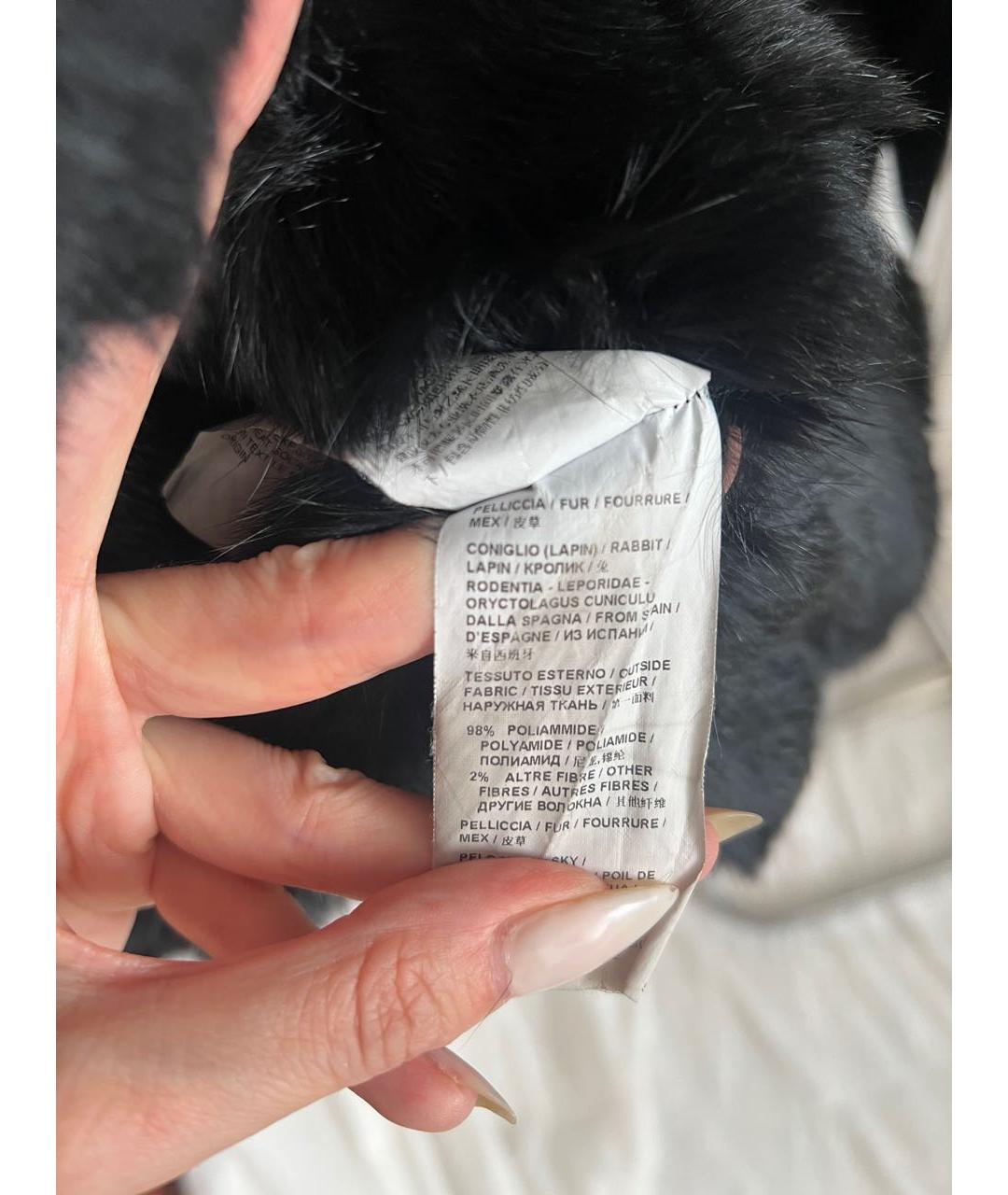 PINKO Черная полиэстеровая парка, фото 6
