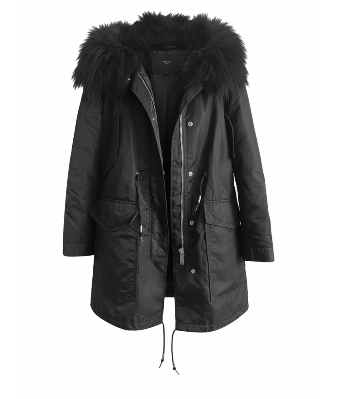 PINKO Черная полиэстеровая парка, фото 1