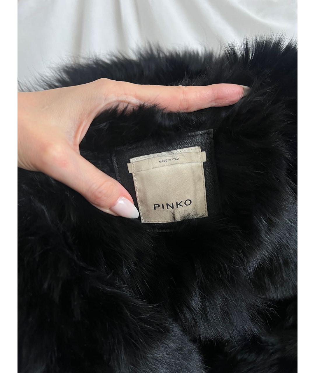 PINKO Черная полиэстеровая парка, фото 3