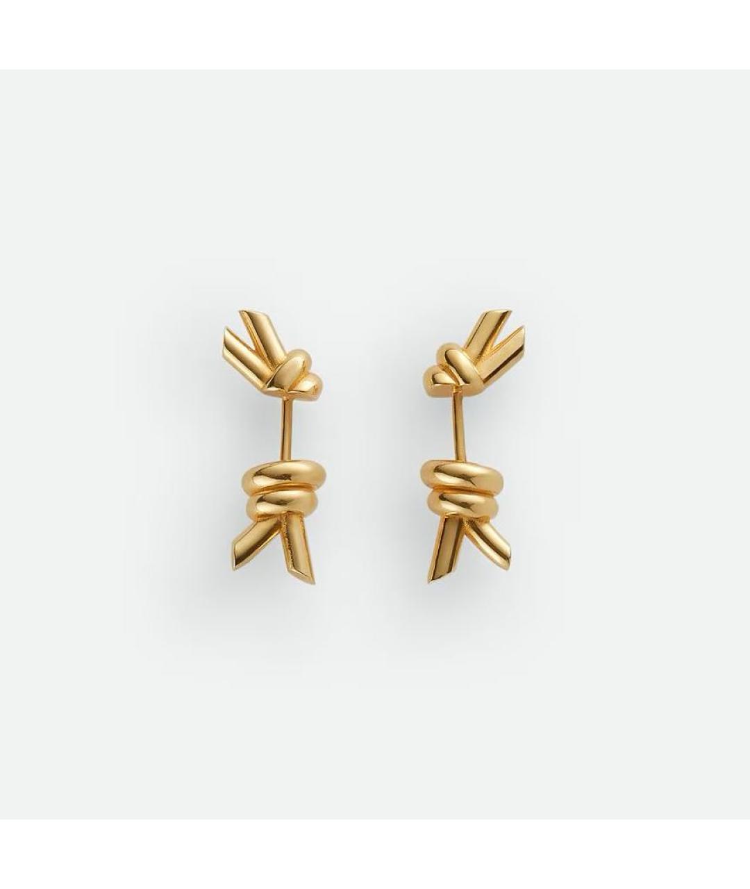 BOTTEGA VENETA Золотые серебряные серьги, фото 4