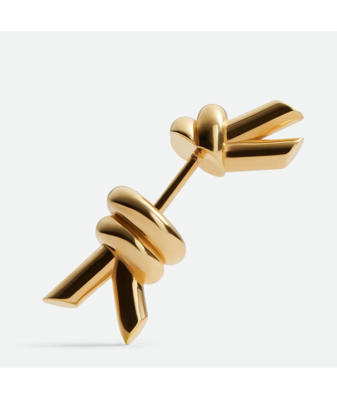 BOTTEGA VENETA Золотые серебряные серьги, фото 3