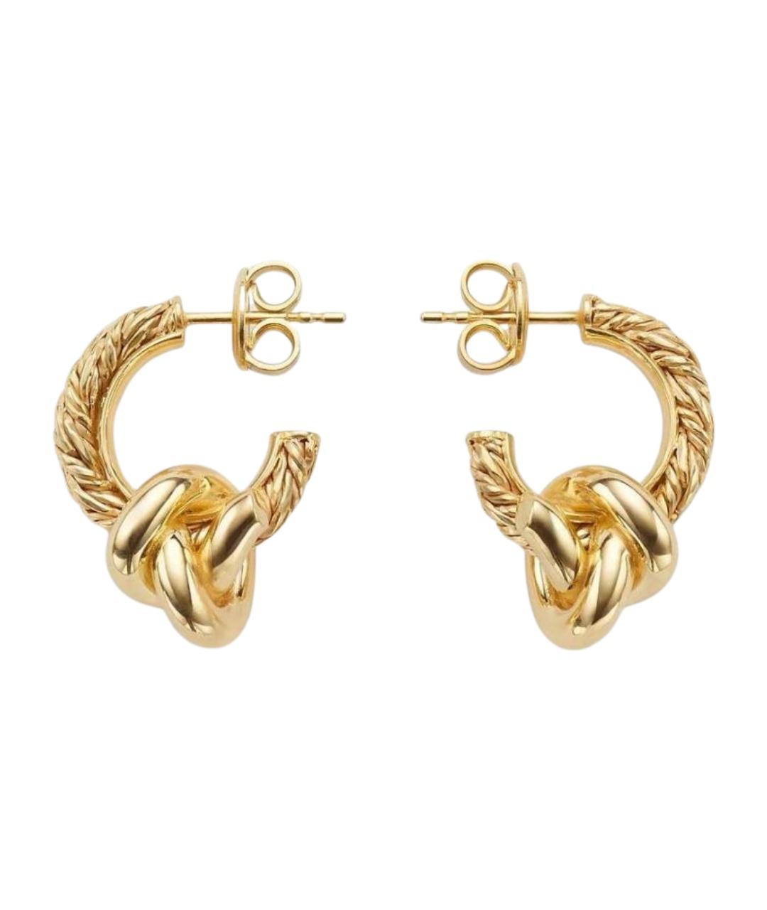 BOTTEGA VENETA Золотые серебряные серьги, фото 1