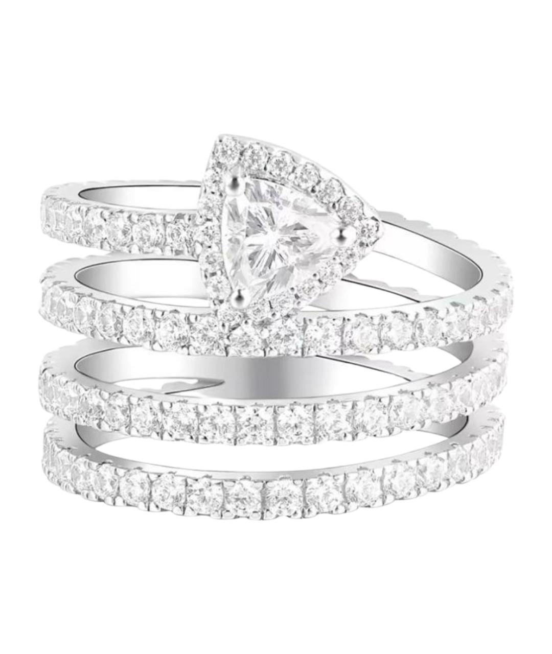 APM Monaco Белое серебряное кольцо, фото 1