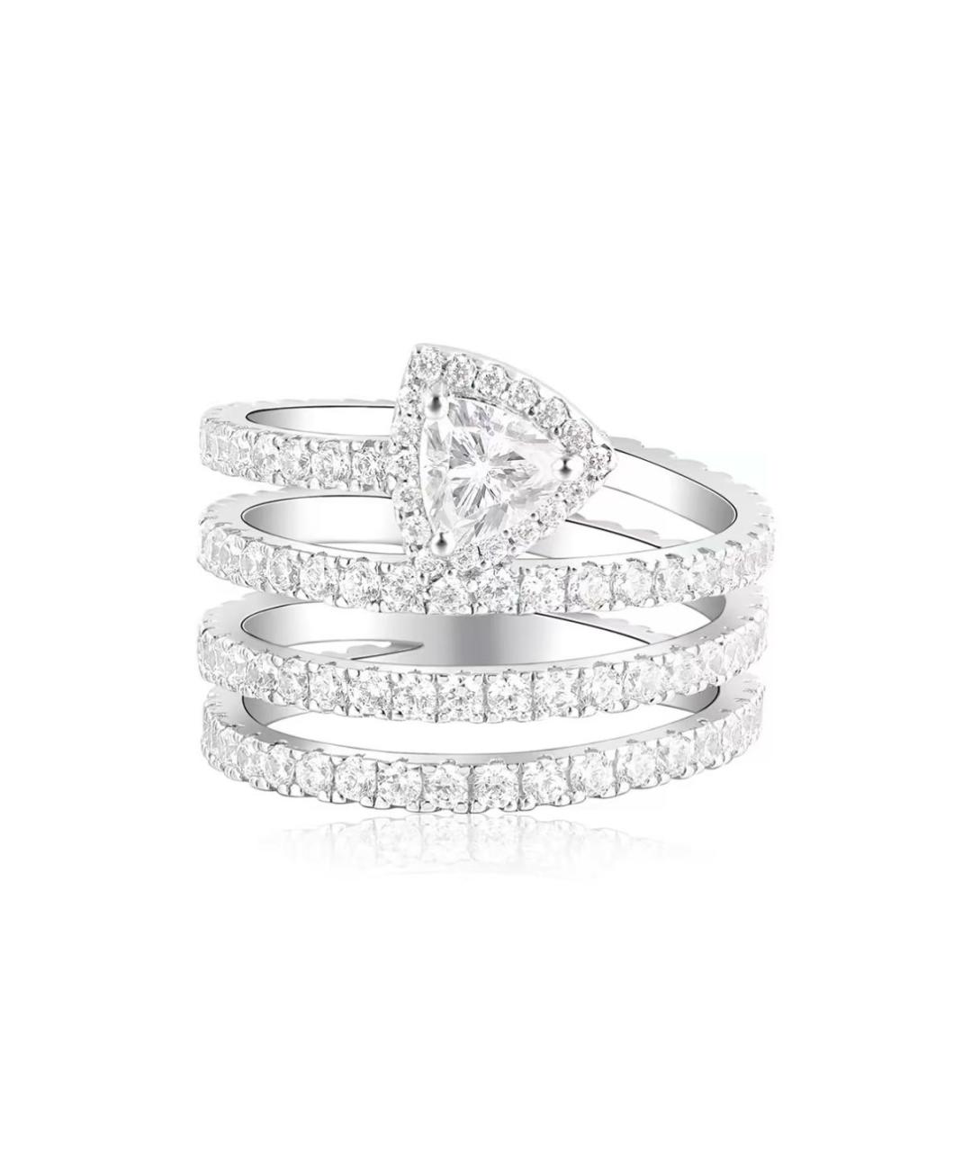 APM Monaco Белое серебряное кольцо, фото 8