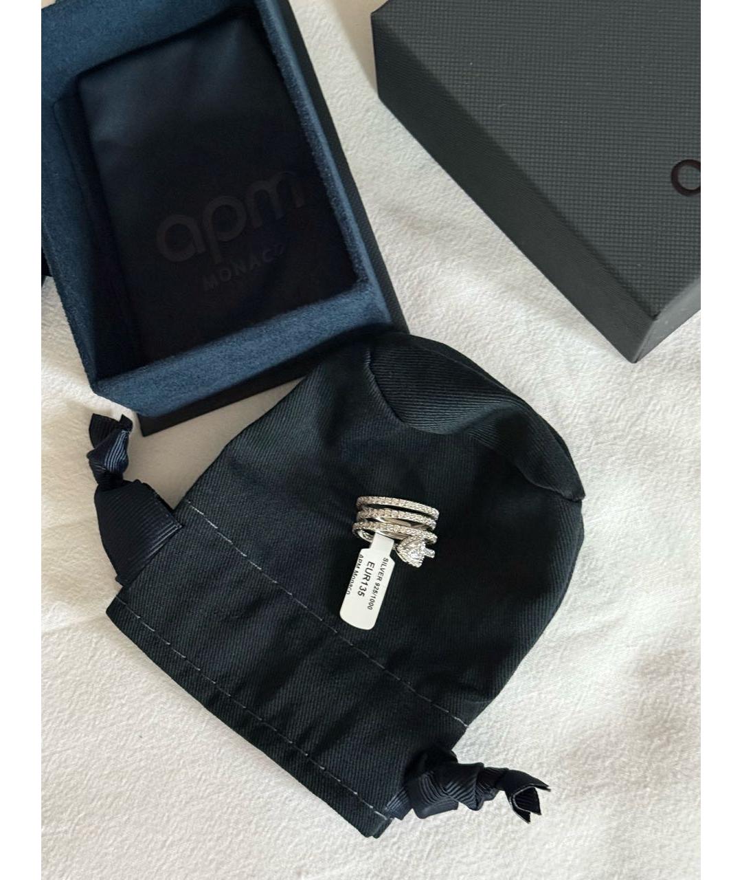 APM Monaco Белое серебряное кольцо, фото 4