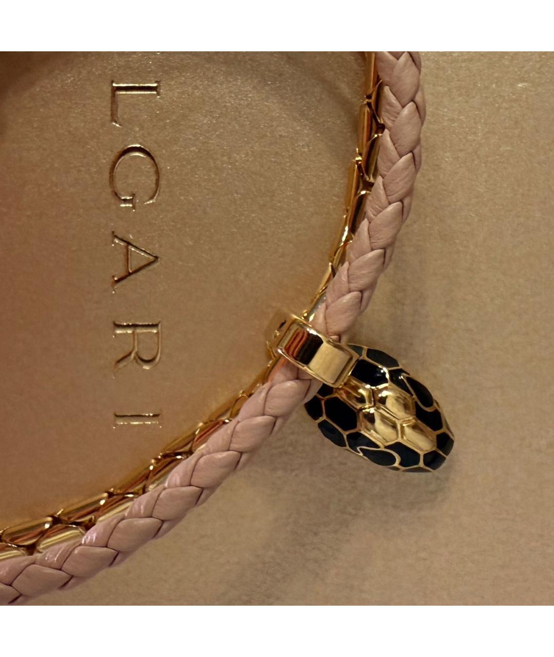 BVLGARI Розовый латунный браслет, фото 6