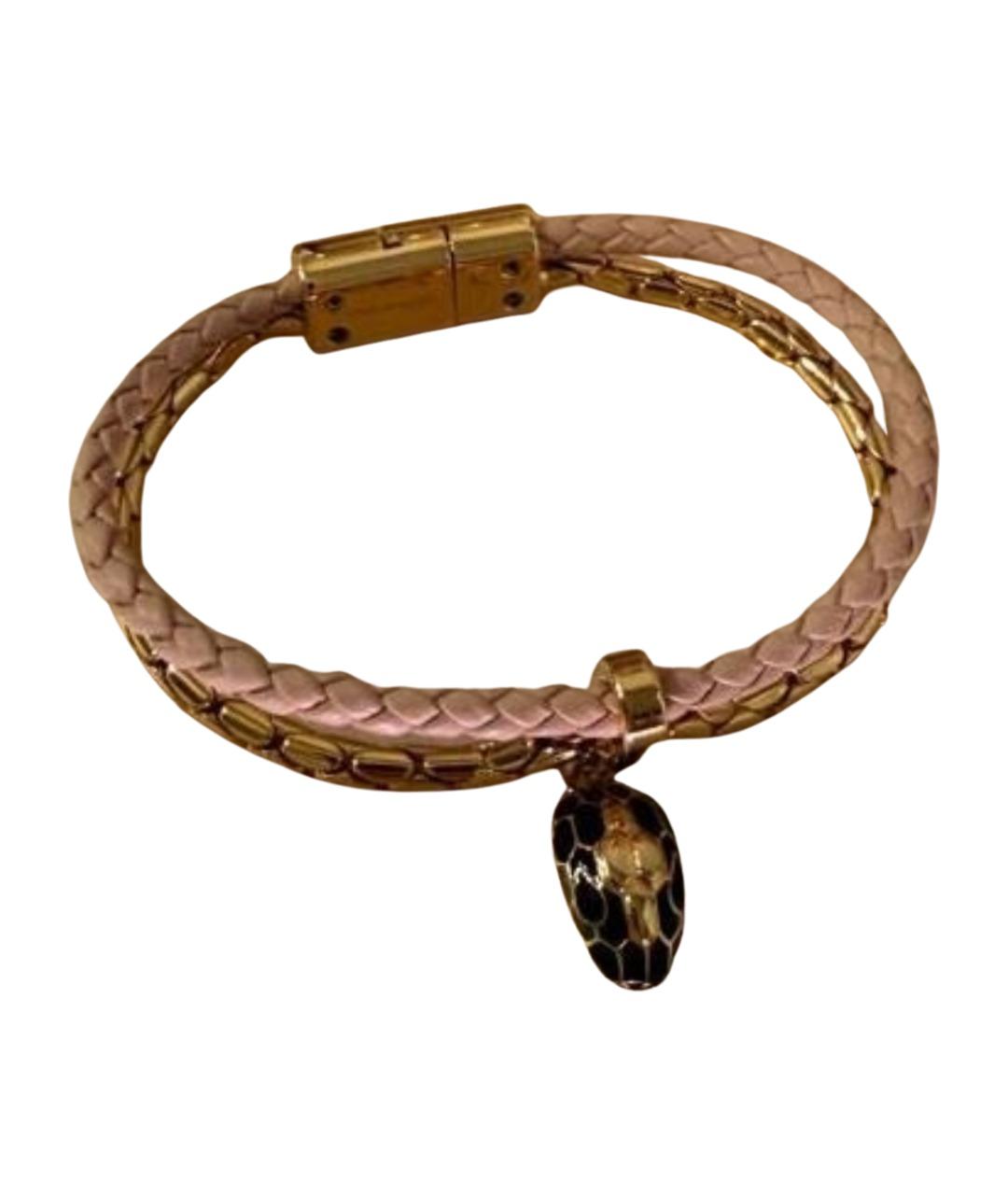 BVLGARI Розовый латунный браслет, фото 1