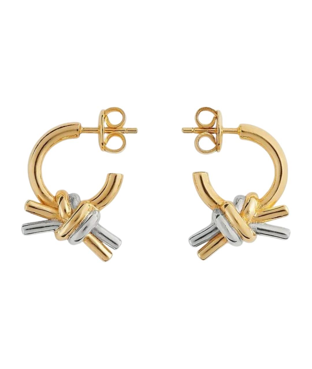 BOTTEGA VENETA Золотые серебряные серьги, фото 1