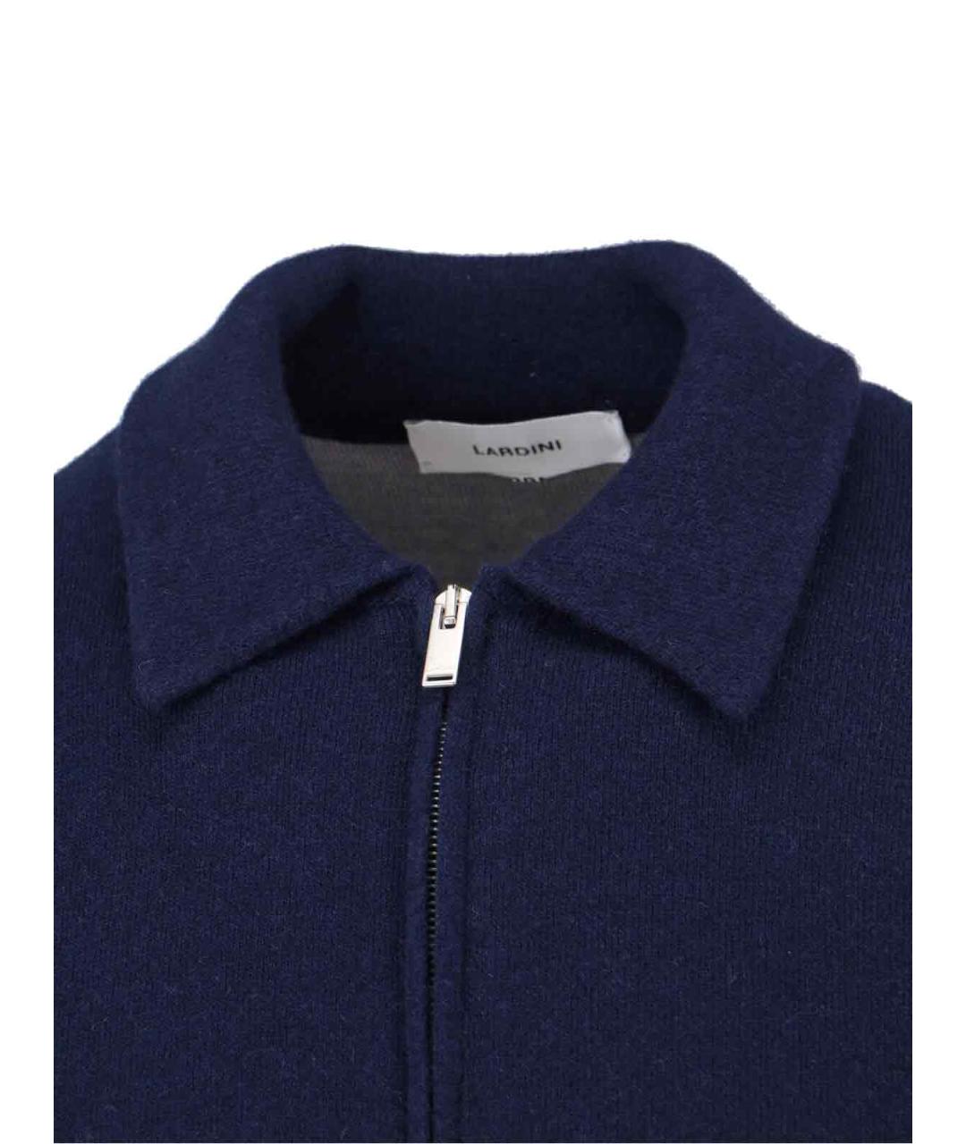 LARDINI Синяя шерстяная куртка, фото 4