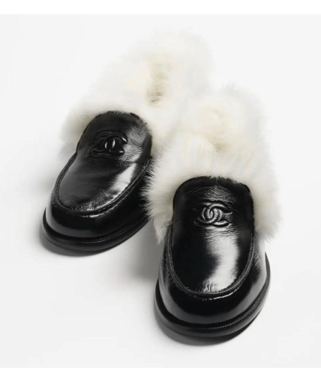 CHANEL Черные кожаные лоферы, фото 2