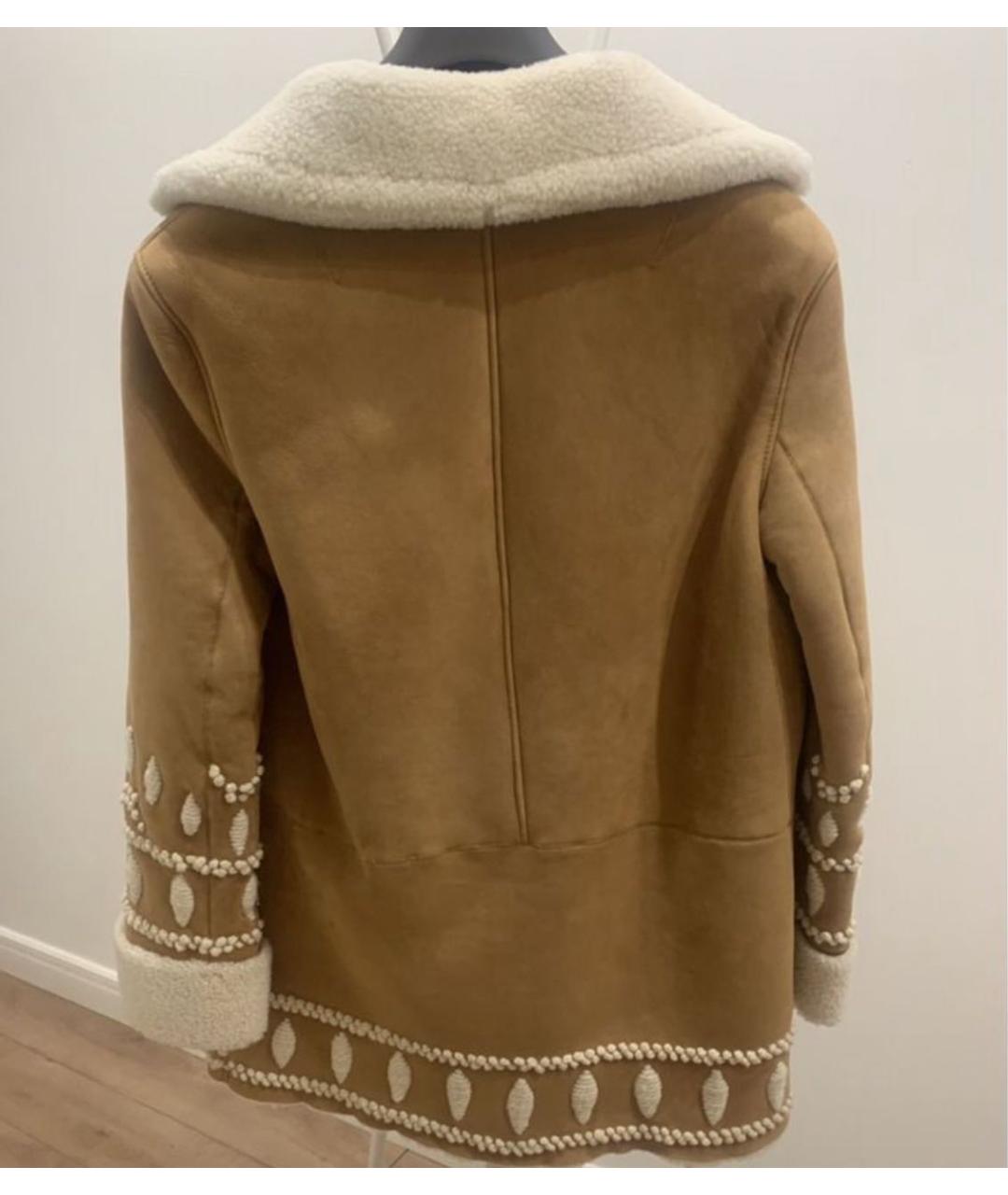 ERMANNO SCERVINO Бежевая дубленка, фото 2