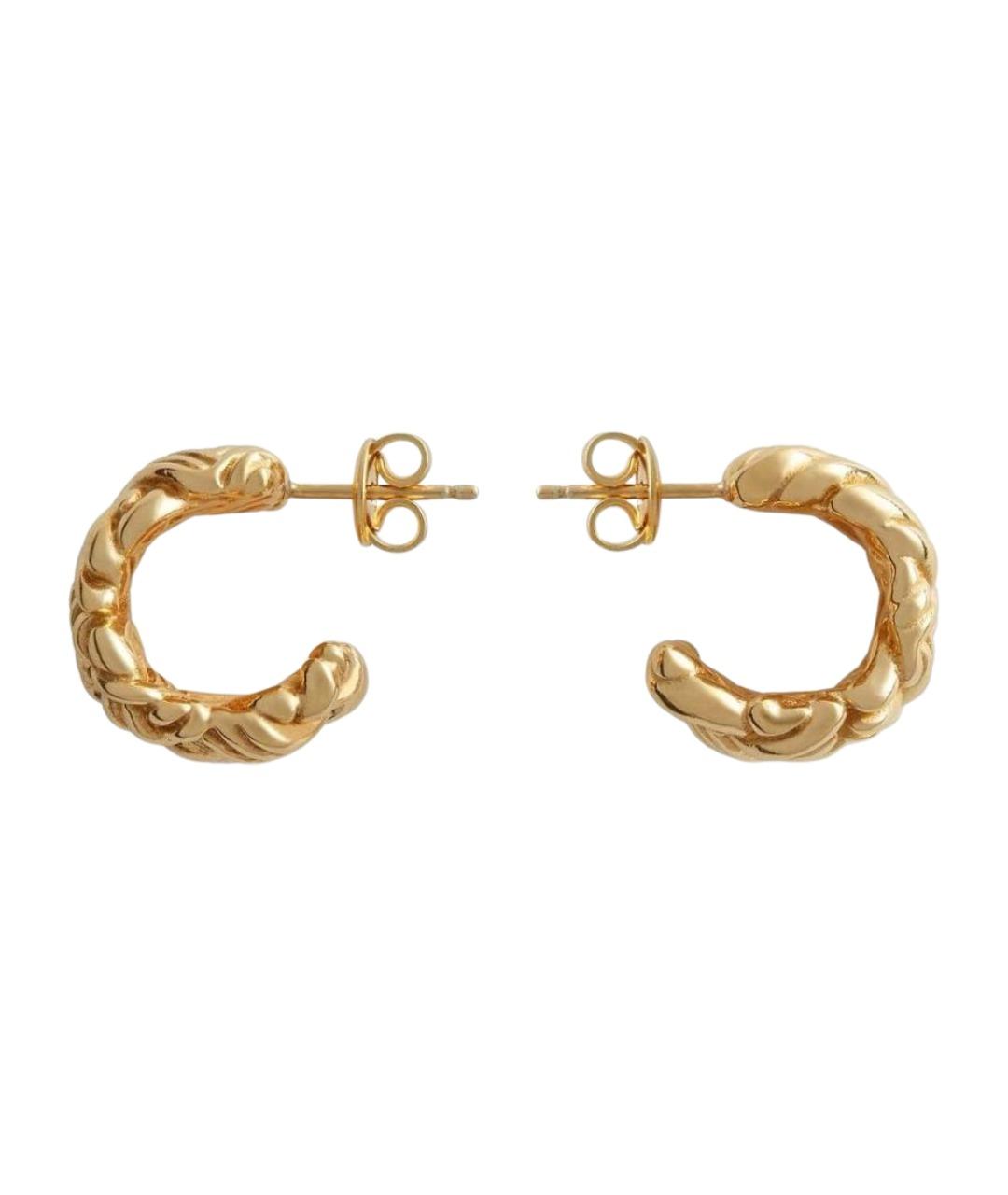 BOTTEGA VENETA Золотые серебряные серьги, фото 1