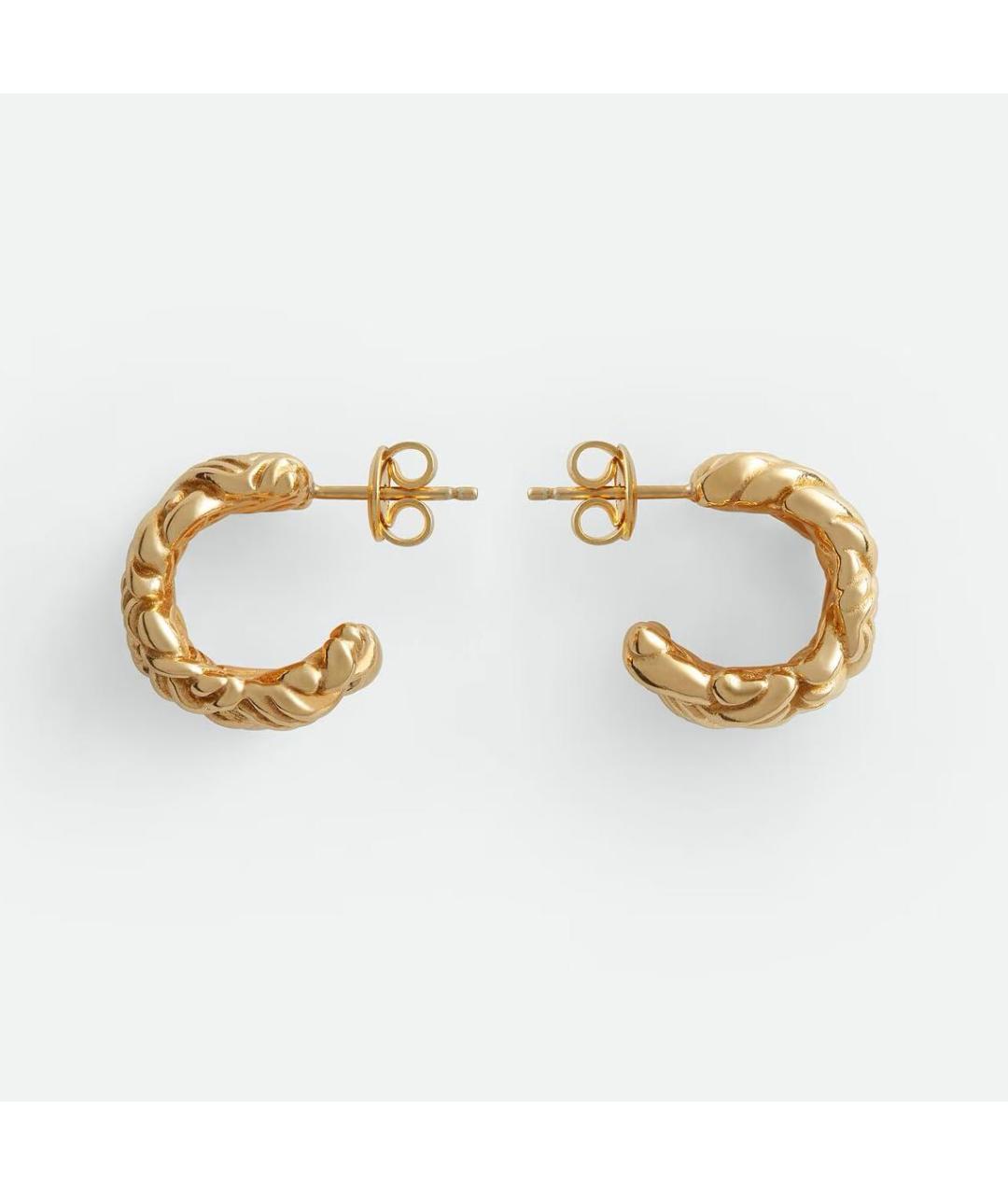 BOTTEGA VENETA Золотые серебряные серьги, фото 5