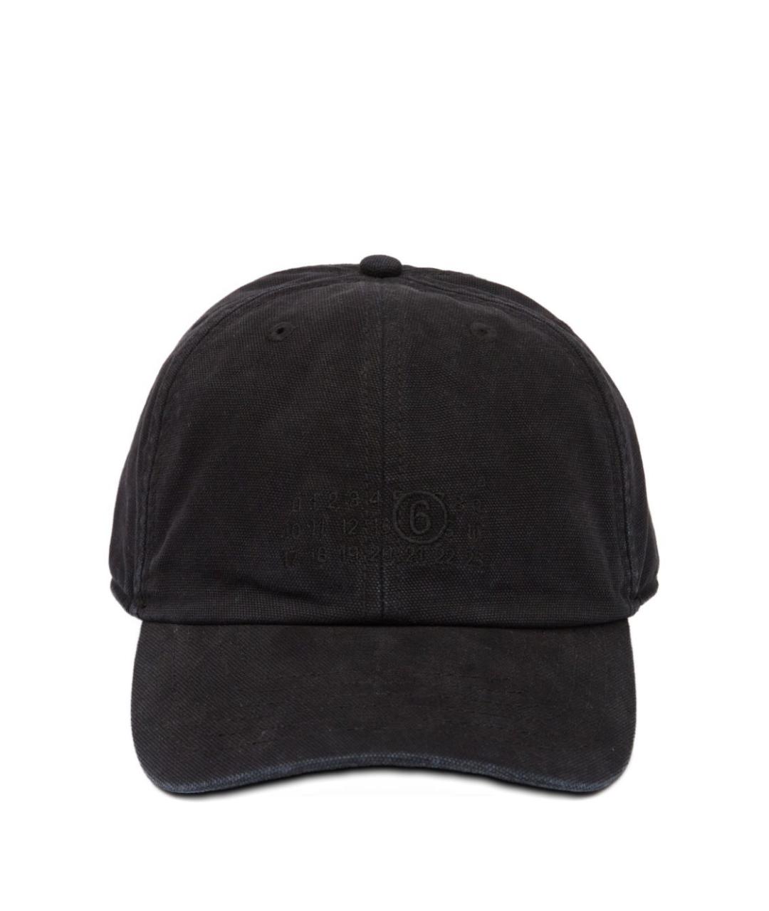 MM6 MAISON MARGIELA Черная хлопковая кепка/бейсболка, фото 1